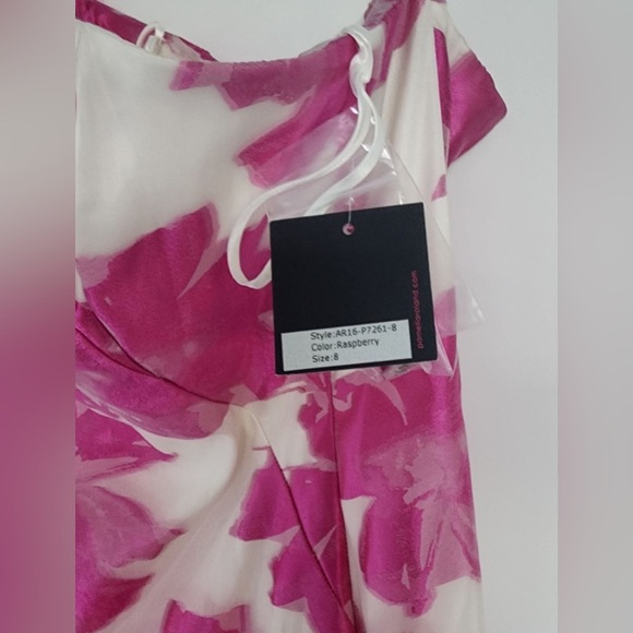 NEW NWT Pamella Pink Floral Gown Long Fitted Size 8 MSRP $1350 - Picture 5 of 5